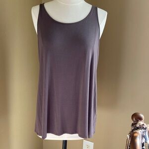 Eileen Fisher Brown Women's Tank Top Medium Minimalist, Lagenlook, Capsule